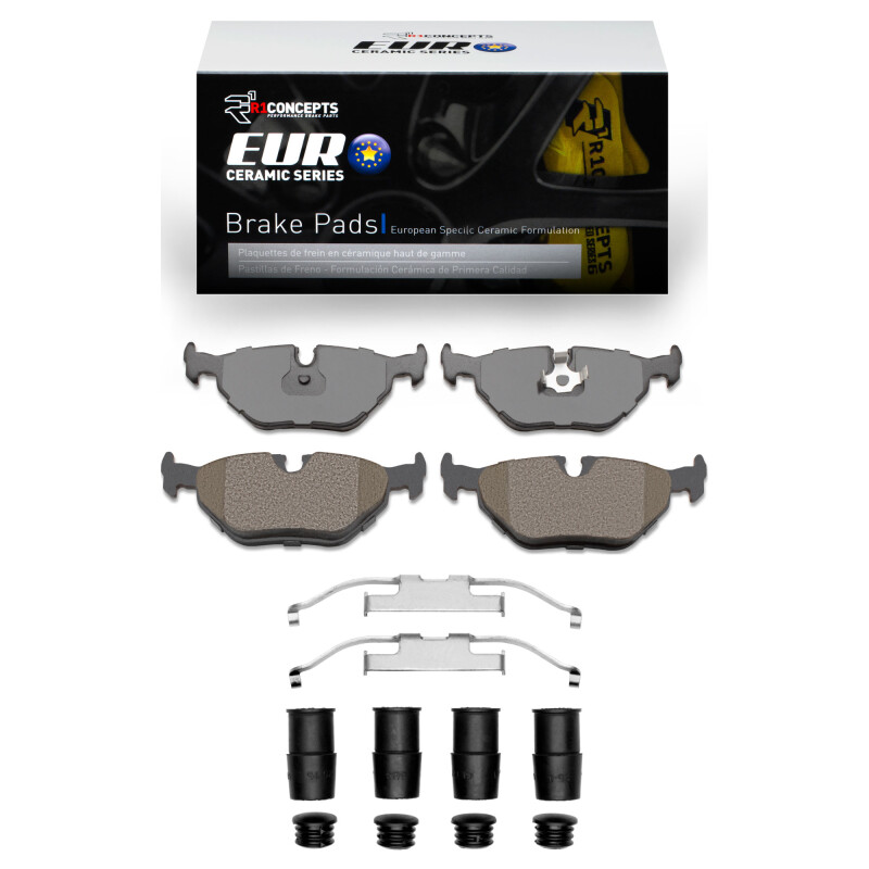 BMW 535i Brake Pads - Rear - R1 Concepts - EURO Ceramic - `87-`02